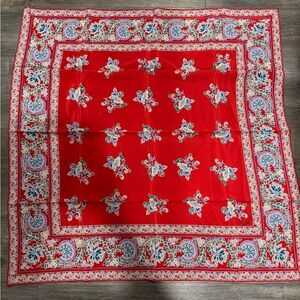 Celine  silk scarf red